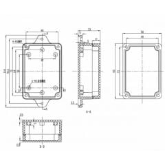 83x58x33mm Su Geçirmez Proje Kutusu