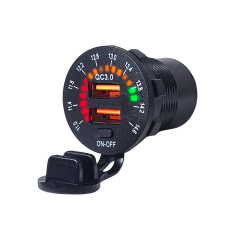 IC-266D-5 Pano Tip Akü Göstergeli İkili USB 3.0