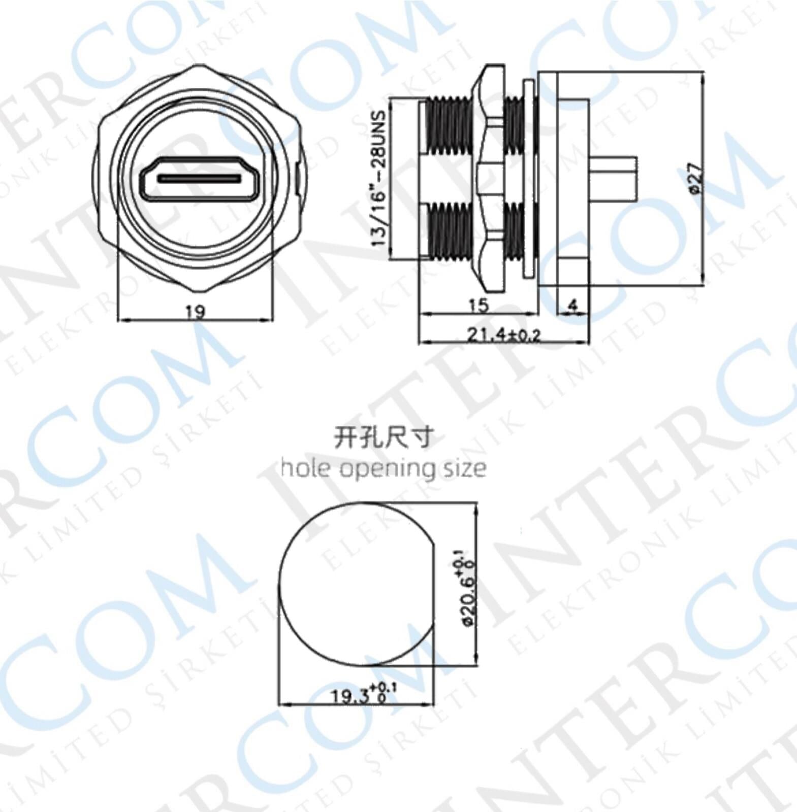 IC-266G HDMI ŞASE PANO TİP