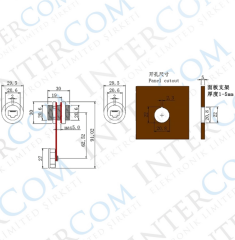 IC-266H Pano Tipi RJ45 Soket IP67