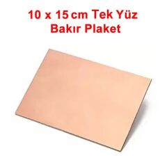 10x15cm Tek Yüz Bakır Pcb