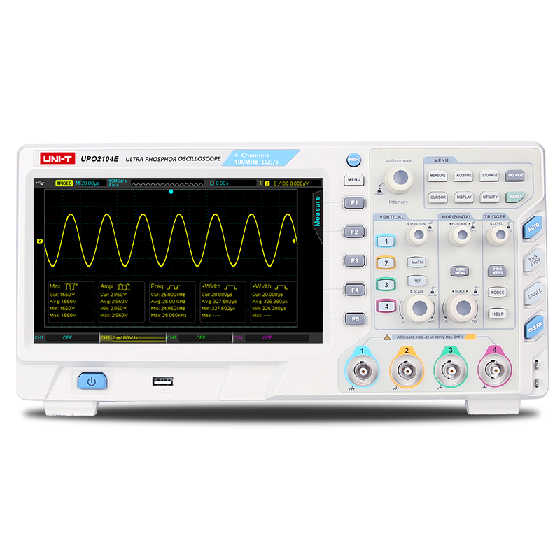Unit UPO2104E 100MHz 4 Kanal Ultra Fosforlu Osiloskop