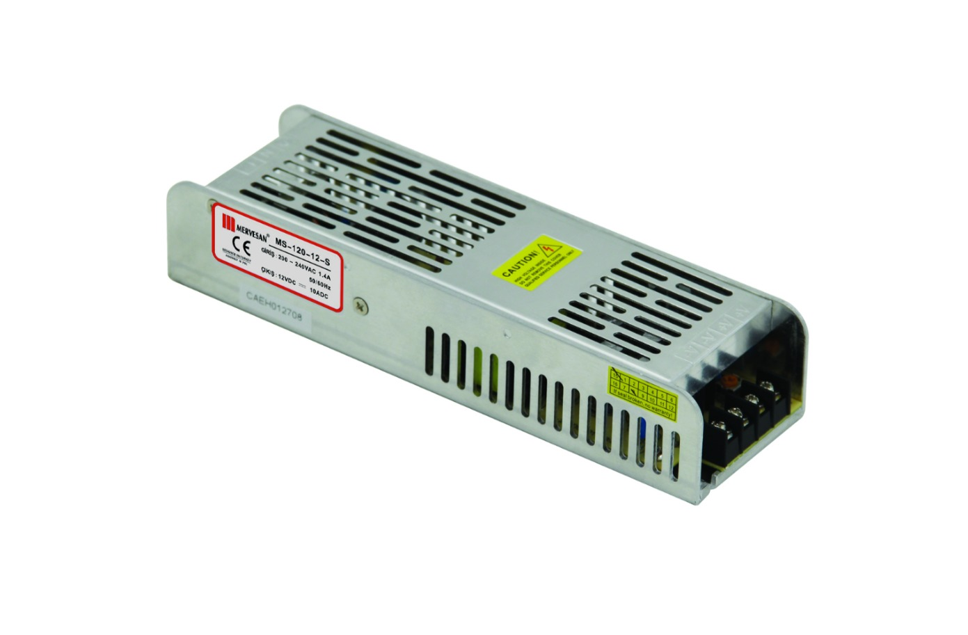 Mervesan MT 120-12S 120W 12 Vdc 10A Metal Kasa Adaptör