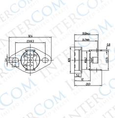 IC-269 Bi Metal Termostat Resetli Normalde Kapalı Kontak Plastik