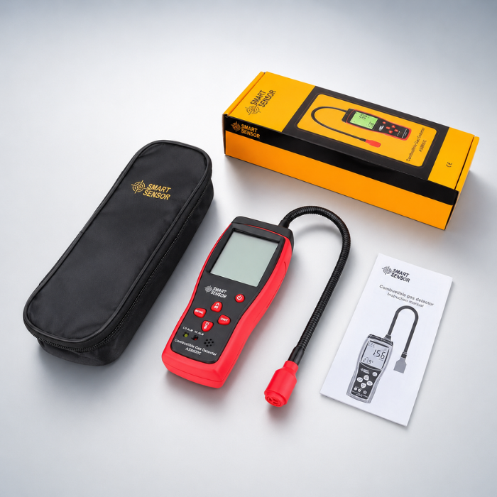 Smart Sensör AS8800C Yanıcı Gaz Kaçak Bulucu | PPM ve LEL