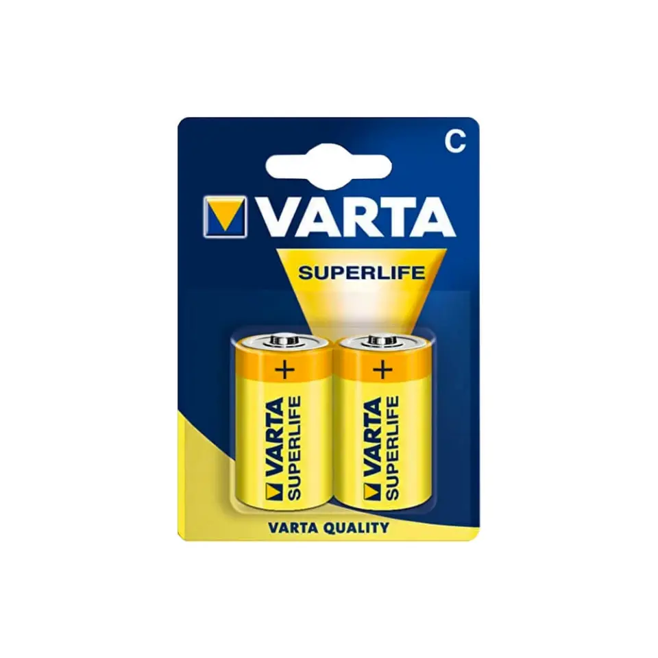 Varta Pil Superlife Orta Boy (C) Pil 2'li