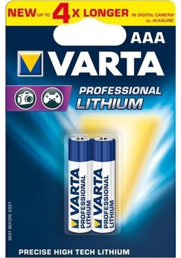 Varta Professional Lityum AAA İnce Pil 2'li 6103301402