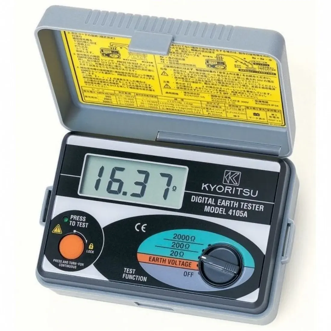 Kyoritsu 4105A-H iki kazıklı Toprak Direnci Test Cihazı