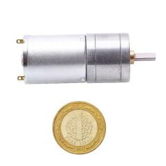12V 100Rpm JGA25-370 Redüktörlü DC Motor