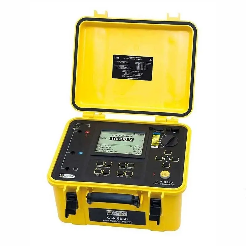 Chauvin Arnoux C.A 6550 10 KV DC İzolasyon Test cihazı
