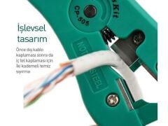 Proskit CP-505 Kablo Soyucu UTP/STP-RG 59/6/7/11