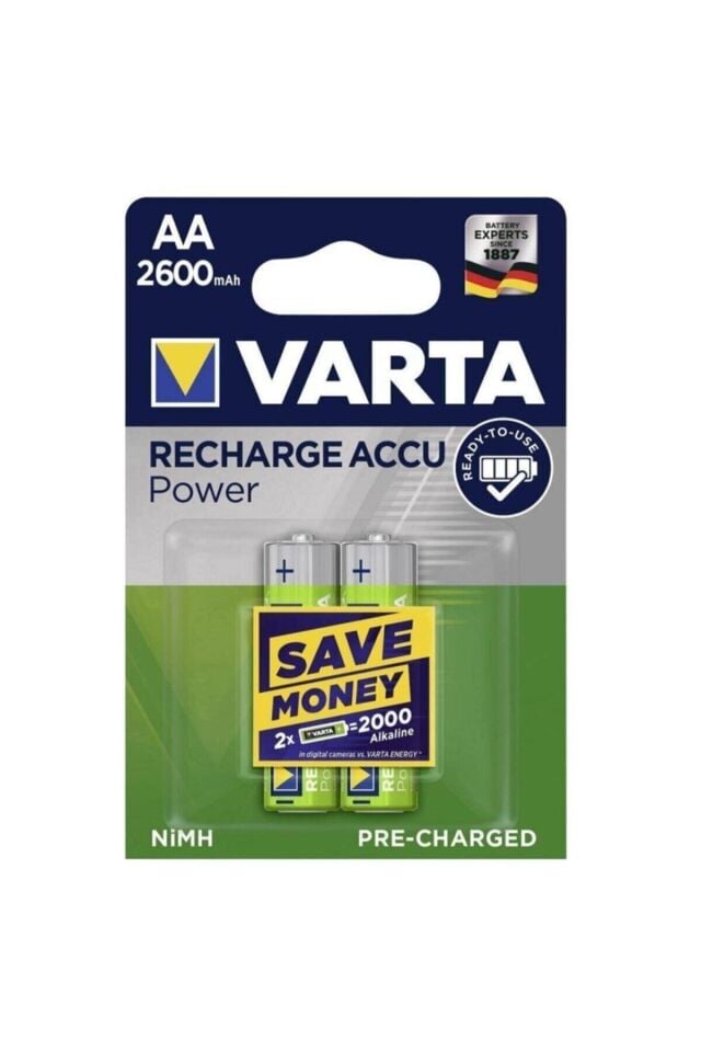 Varta 5716101402 Accu R2U AA 2600 Mah Kalem Pil 2li