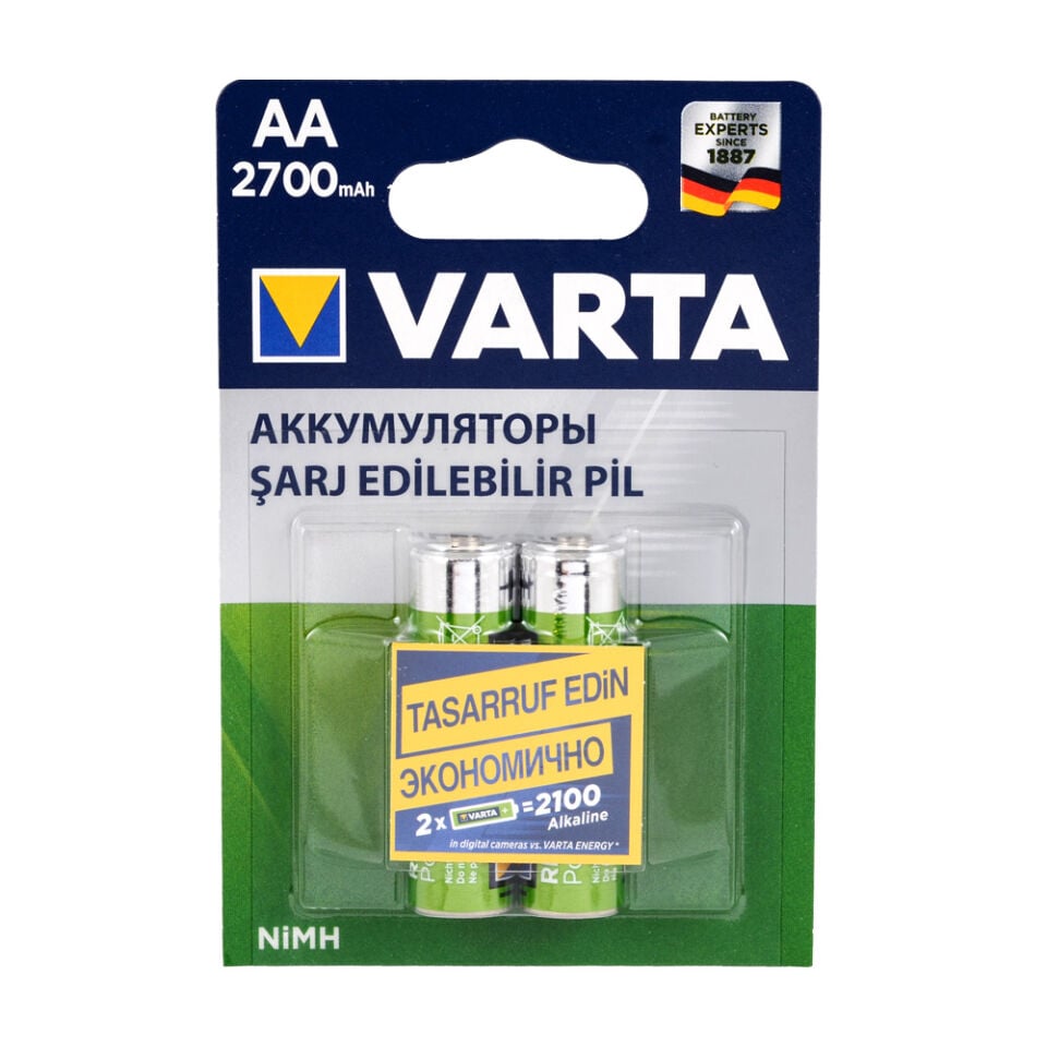 Varta 5706301402 Kalem AA 2700 mAh Pil 2li