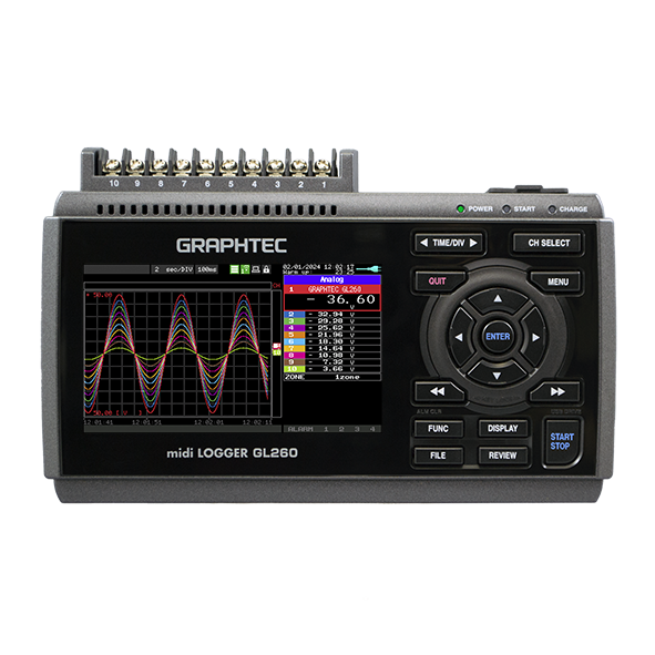 Graphtec GL 260 10 Kanallı Veri Toplama Sistemi