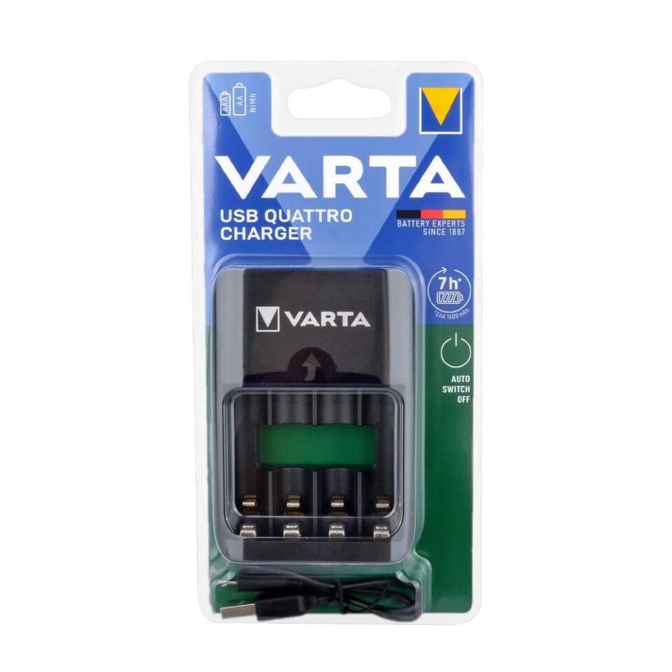 Varta 5765201401 Quattro Pil Şarj Cihazı ( Pilsiz ) 4lü Slot