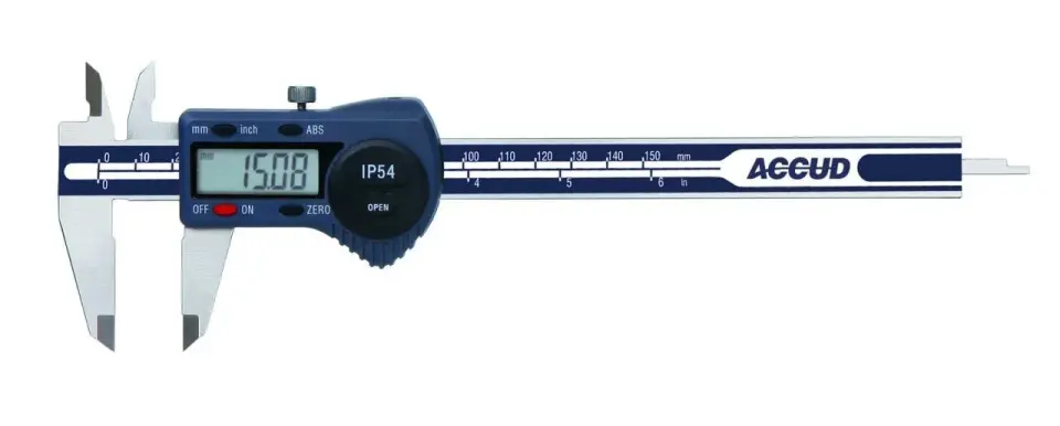 Accud 111-012-11 Dijital Kumpas IP54 0-300mm