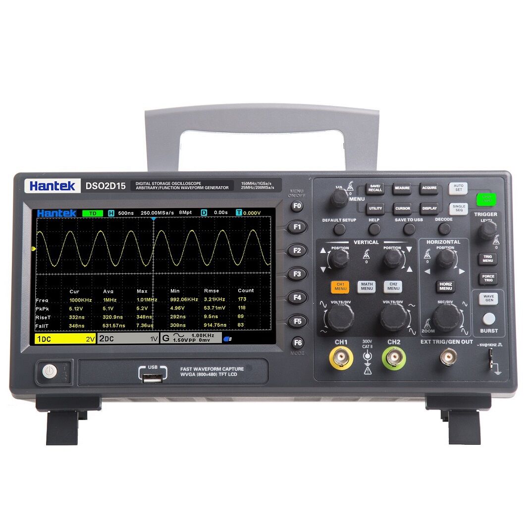 Hantek DSO2D15 150 MHz Sinyal Jeneratörlü Dijital Osiloskop