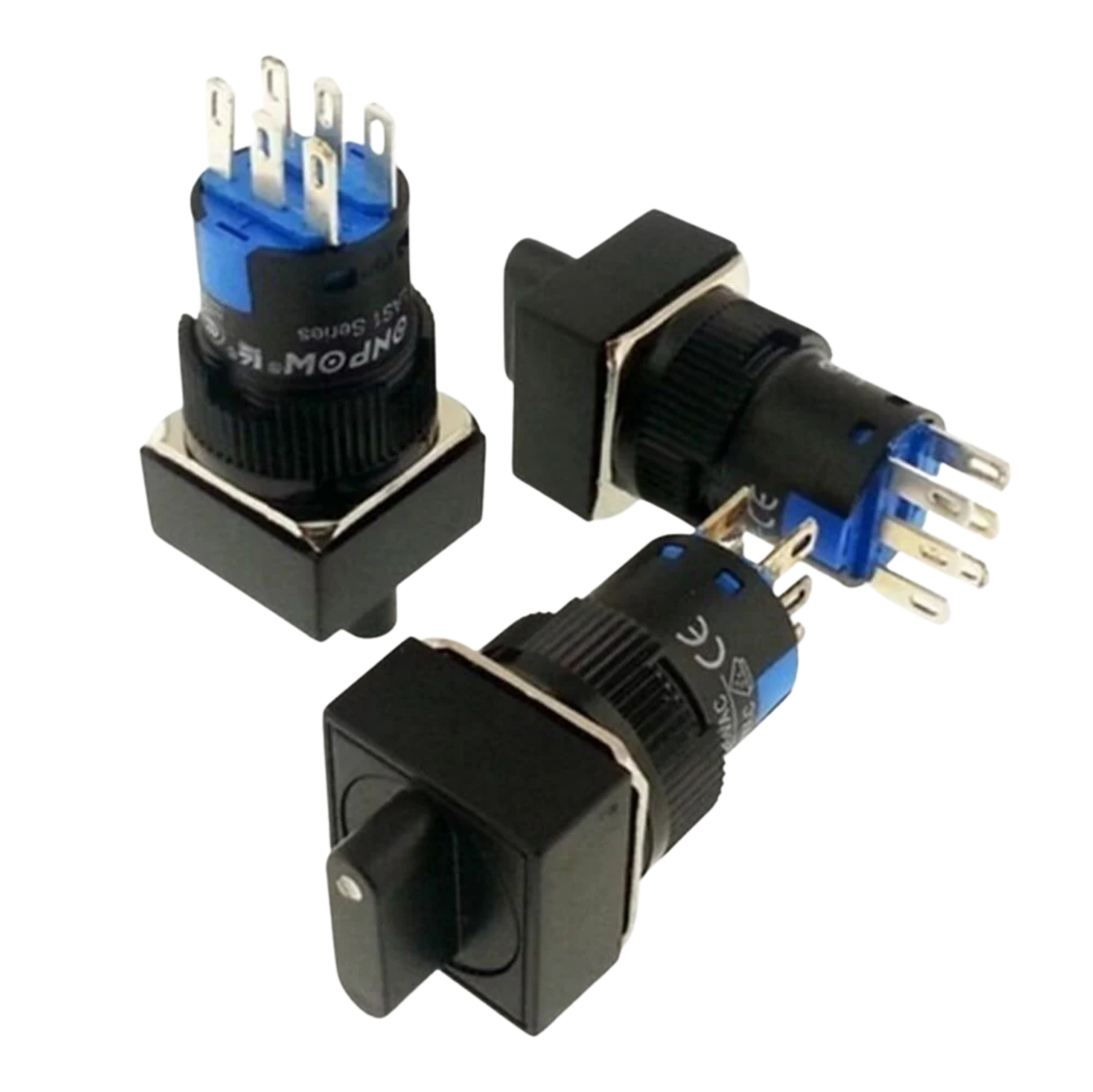 LAS1-AJ-22X-21N 16mm Mandal Buton OFF-ON 2NO/2NC