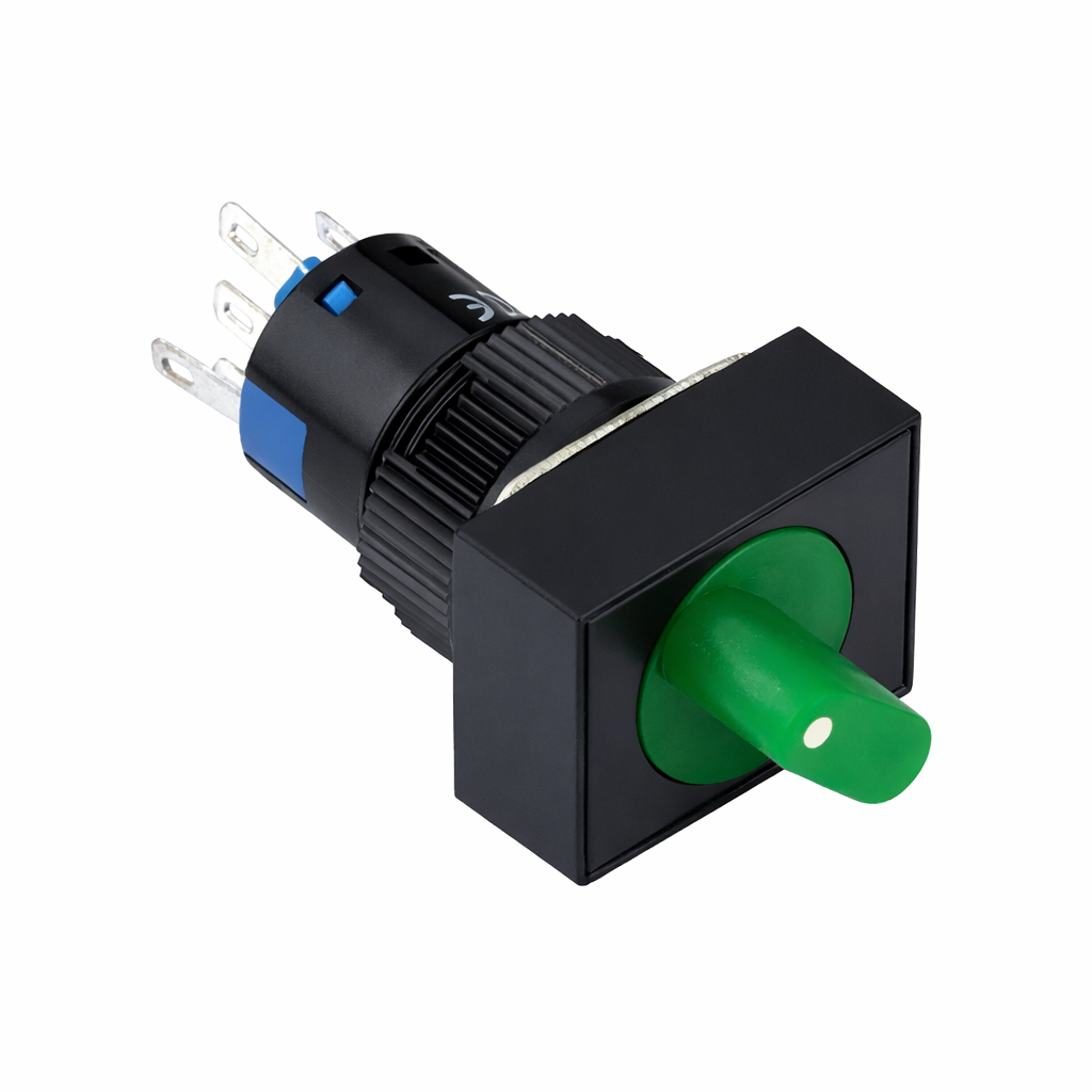 LAS1-AJ-22X-21G 16mm Mandal Buton OFF-ON 2NO/2NC