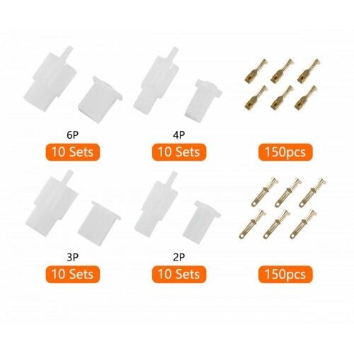 380 Parça 2.8mm 2/3/4/6 Pin Soket Seti