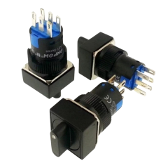 LAS1-AJ-22X-31 16mm Mandal Buton ON-OFF-ON 2NO/2NC