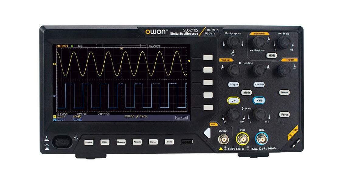 Owon SDS210S 100 MHz 2 Kanal Sinyal Jeneratörlü Dijital Osiloskop
