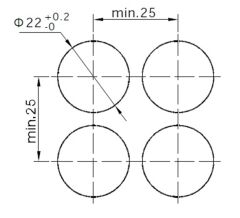 LAS1-AY-22X-31 16mm Mandal Buton ON-OFF-ON 2NO/2NC