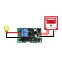 433Mhz RF 1 Kanal Röle Modül AC 220V