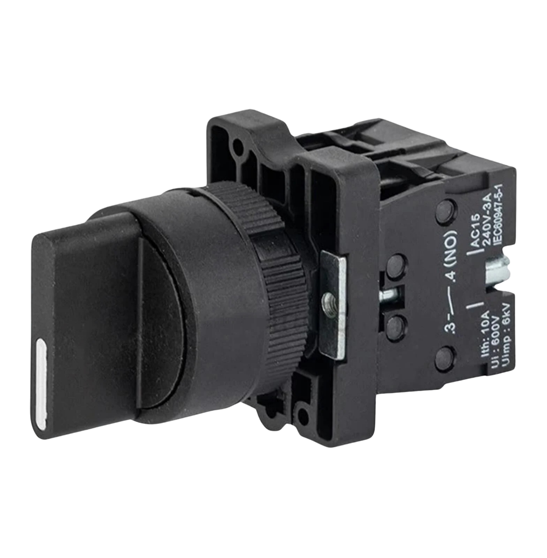 LAY5-ED53 22mm Kısa Mandal 1-0-2 Yaylı (2NO)