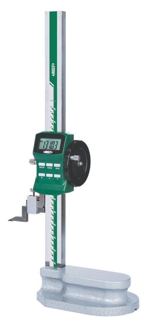 İnsize 1156-300 Dijital Mihengir | 0–300 mm 0.01 mm Hassasiyetli Makaralı Tek Sütun Ölçüm Cihazı
