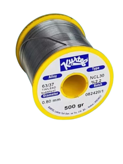 Kurtel Sn63/Pb37 NCL30 (No Clean) Lehim Teli 1mm 200gr