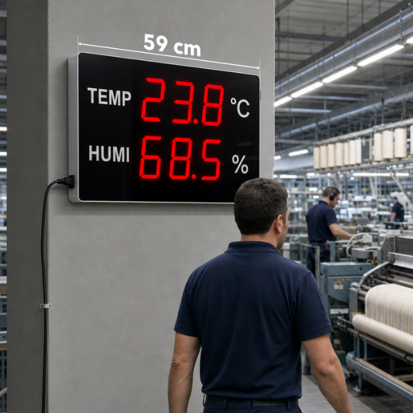Huato DigiSense-50 Ekstra Büyük Sıcaklık Nem Göstergesi