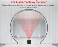 Sndway SW-TM60A Lazer Mesafe Ölçerli Şerit Metre 60m + 5m