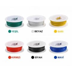 6 Renk 18Awg 30 Metre Elektrik Kablo Seti