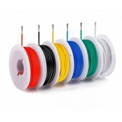 6 Renk 18Awg 30 Metre Elektrik Kablo Seti
