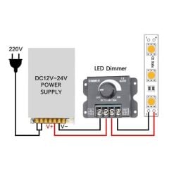 DC 12V – 24V 30A Led Dimmer