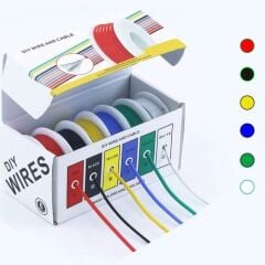 6 Renk 24Awg 60 Metre Elektrik Kablo Seti