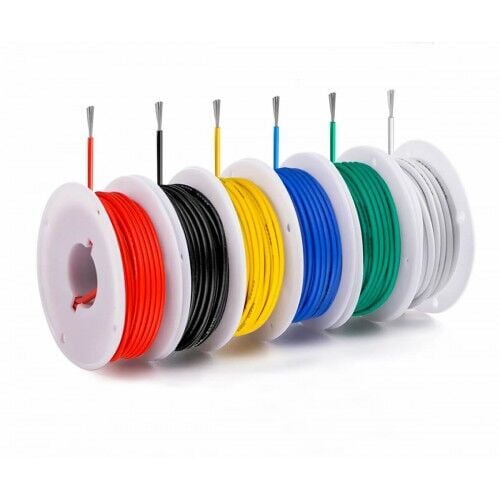 6 Renk 24Awg 60 Metre Elektrik Kablo Seti