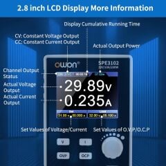 Owon SPE3102 200W 30V-10A Tek Kanal DC Güç Kaynağı