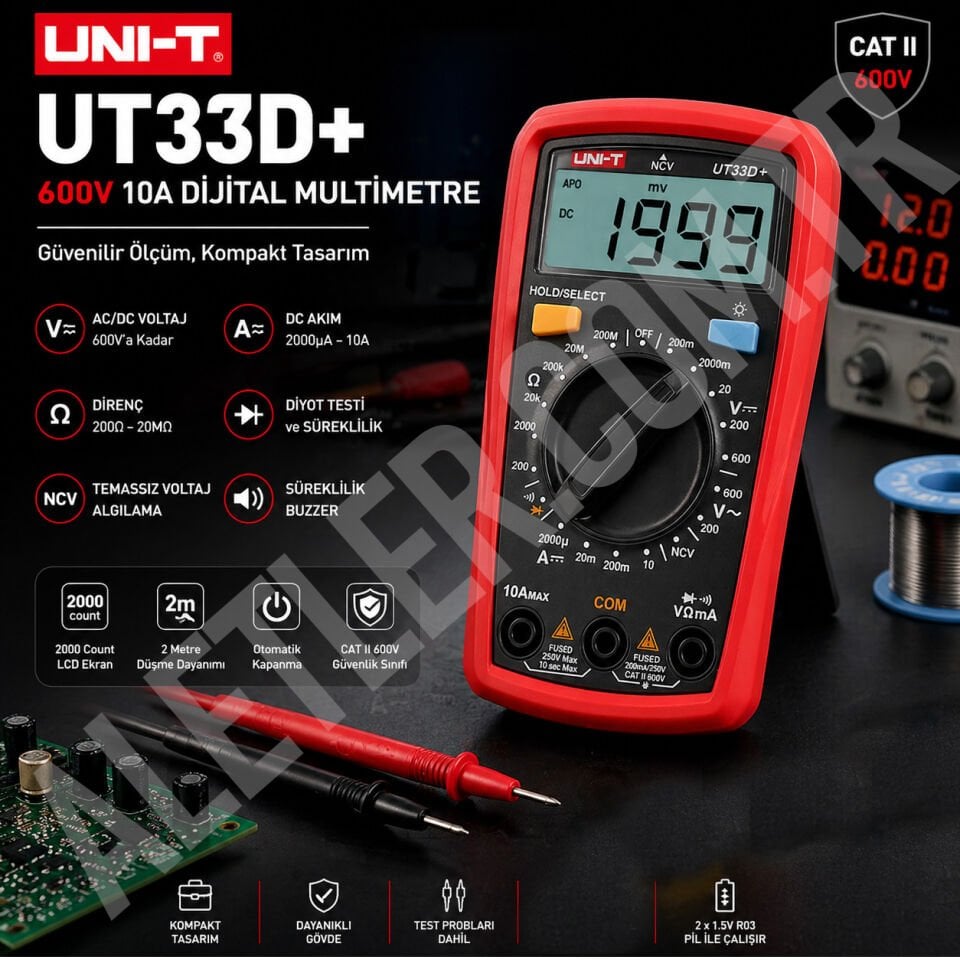 Unit UT 33D+ Dijital Multimetre