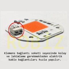 220V 50W Bitki Büyütme Ledi