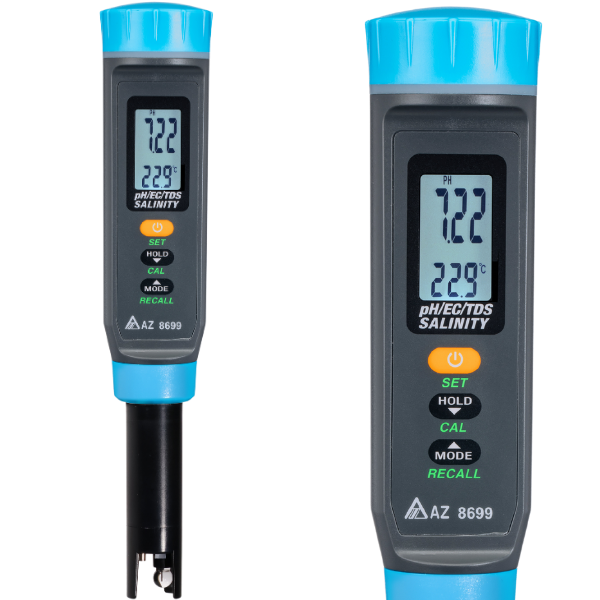 AZ 8699 pH, EC, TDS, Sıcaklık, SG ve Tuzluluk | 6 in 1