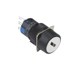LAS1-AY-22Y 16mm Plastik Anahtarlı Switch 0-I