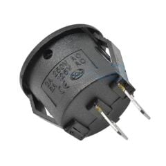 16mm Yuvarlak 2 Pin Anahtar Siyah