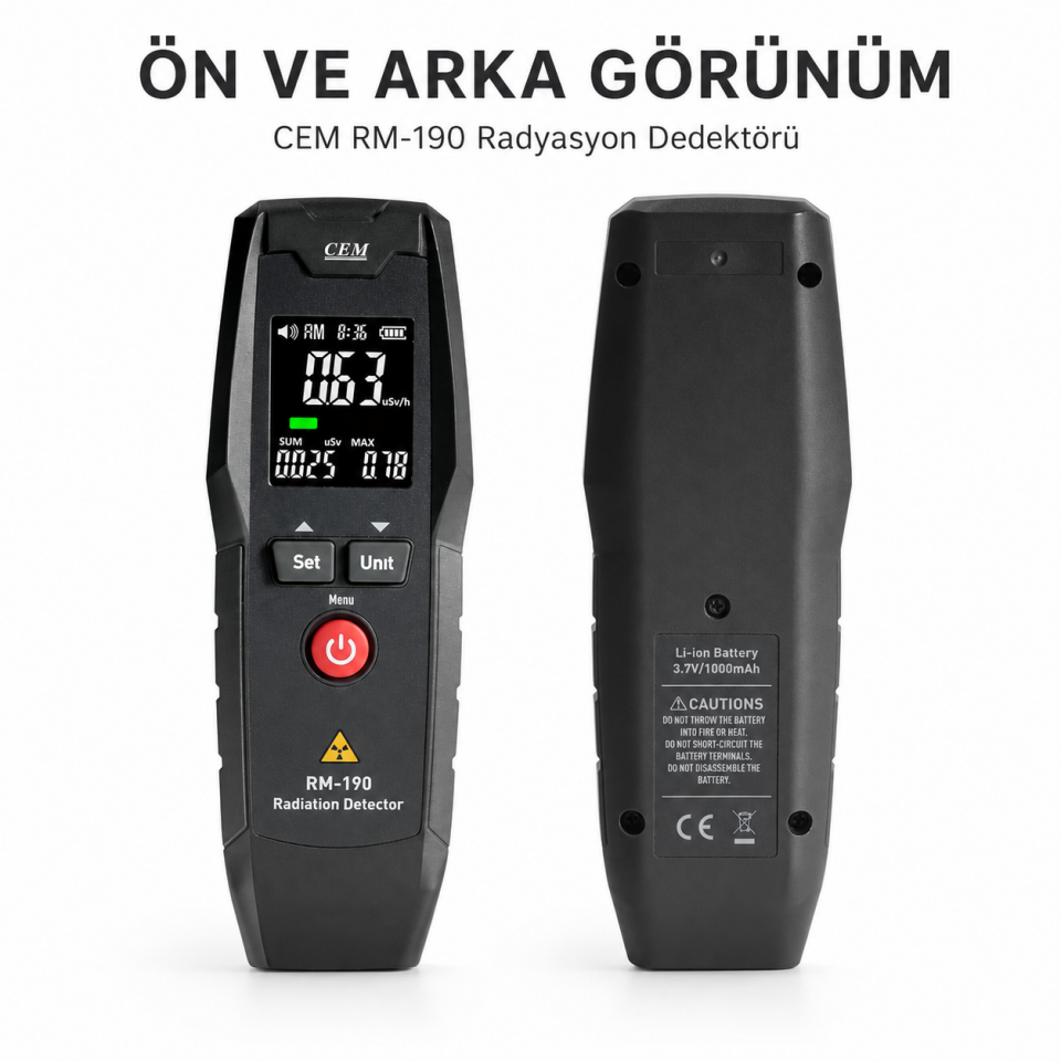 CEM RM-190 Radyasyon Dedektörü