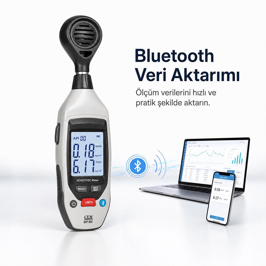 Cem DT-93U HCHO ve TVOC Ölçer