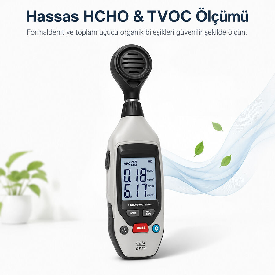 Cem DT-93U HCHO ve TVOC Ölçer