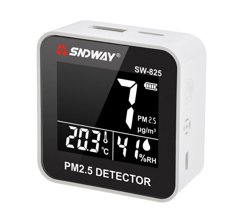 Sndway SW-825 PM2.5 Partikül Ölçer Sıcaklık ve Nem Monitörü