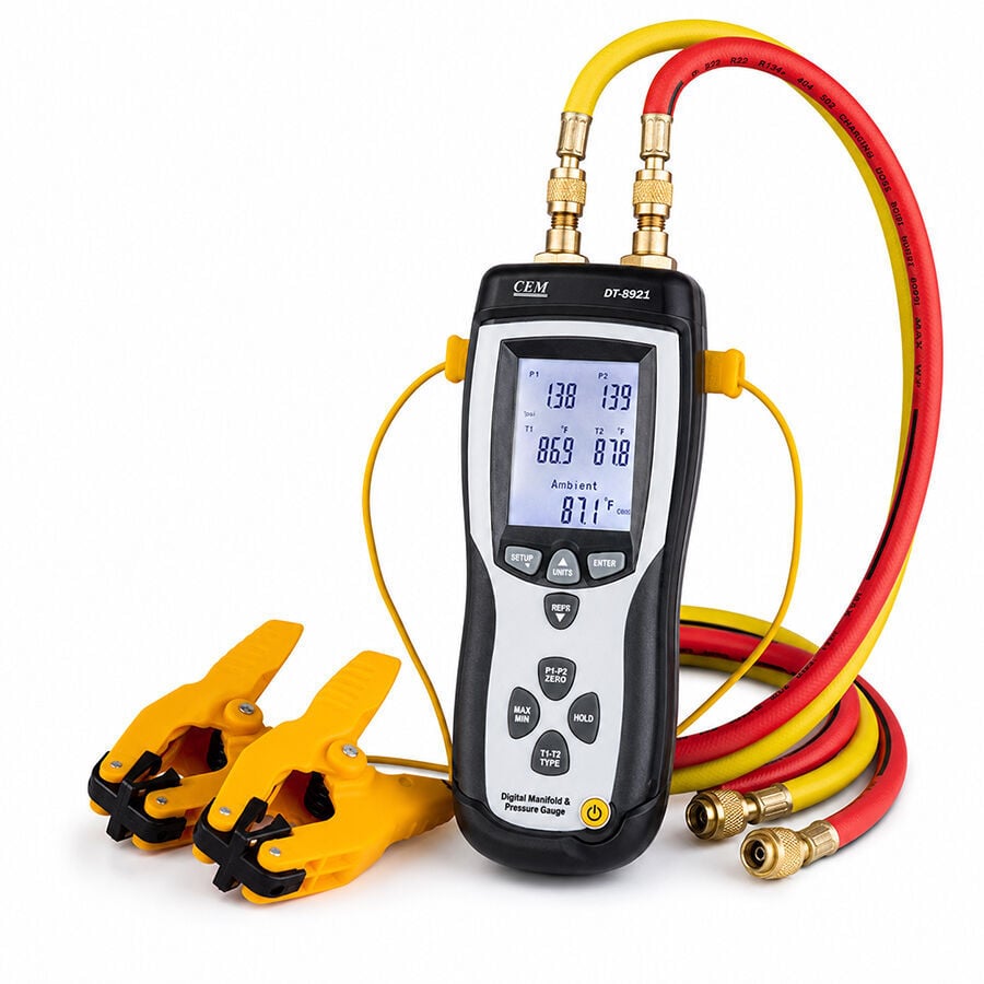 CEM DT-8921 HVAC Soğutucu Gaz Basınç Ölçer
