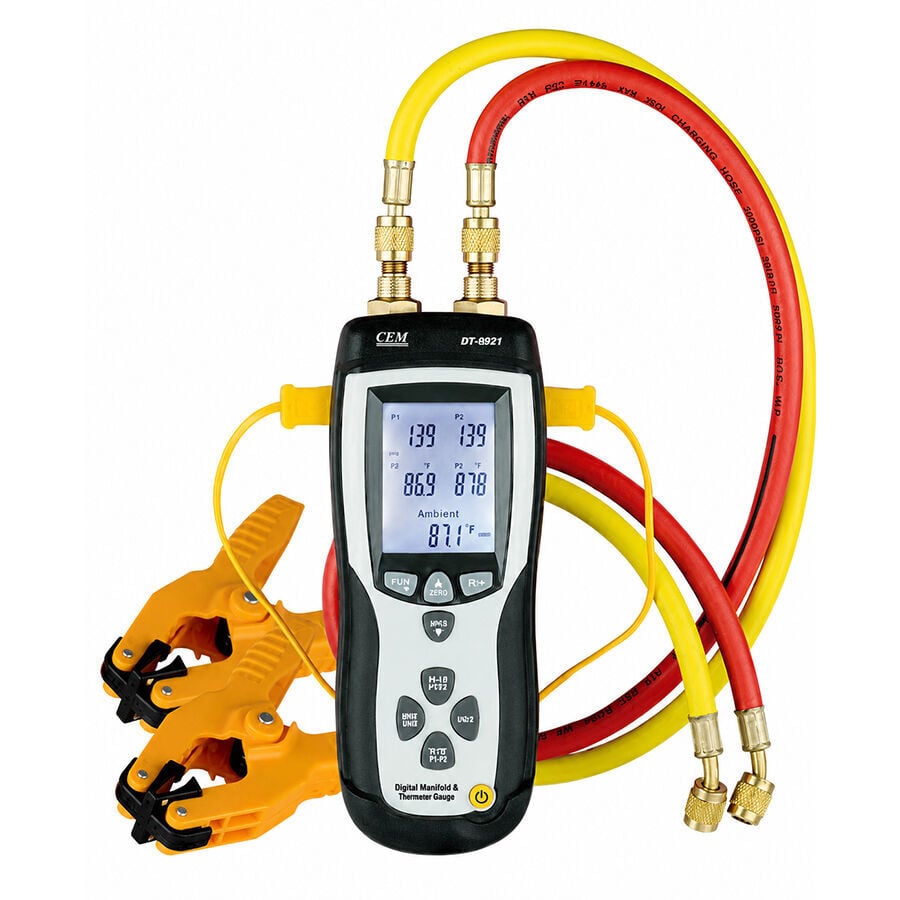 CEM DT-8921 HVAC Soğutucu Gaz Basınç Ölçer
